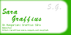 sara graffius business card